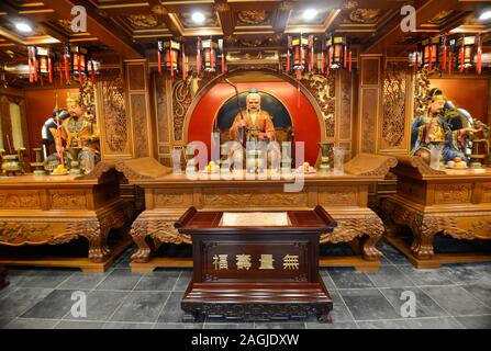 Altar der Stadt Gottes Tempel von Shanghai (China) Stockfoto