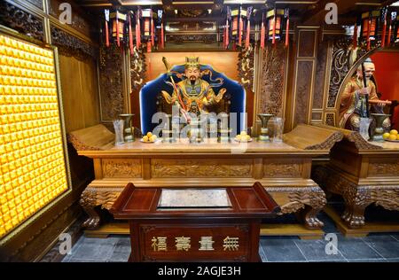 Altar der Stadt Gottes Tempel von Shanghai (China) Stockfoto