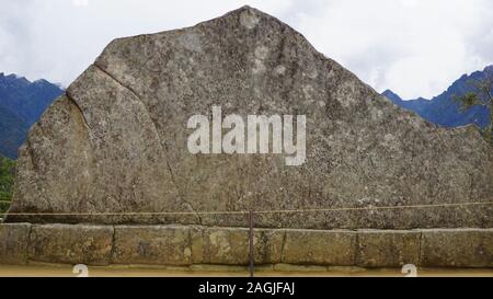 Heilige Rock, ein wichtiges Stück Inka-kultur, im Norden von Machu Picchu, Peru Stockfoto