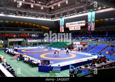 Komazawa Olympic Park Gymnasium, Tokio, Japan. 19 Dez, 2019. Allgemeine Ansicht, 19 Dezember, 2019 - Wrestling: All Japan Wrestling Meisterschaft an der Komazawa Olympic Park Gymnasium, Tokio, Japan. Credit: Naoki Nishimura/LBA SPORT/Alamy leben Nachrichten Stockfoto