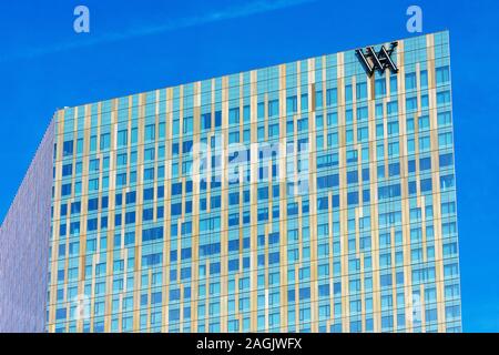 Waldorf Astoria Hotel Fassade auf dem Las Vegas Strip in Las Vegas, Nevada, USA - Dezember, 2019 Stockfoto