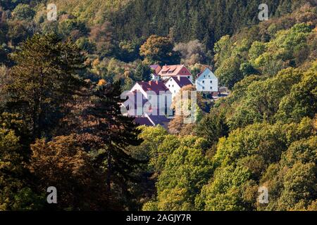 Bezirk der Stadt Glashütte im Sächsischen Erzgebirge Switzerland-Eastern Bezirk Stockfoto