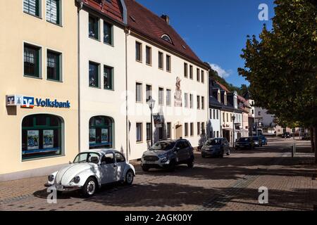 Das Stadtzentrum von Glashutte in der Muglitztal Stockfoto