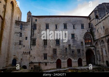 Palais des Papes in Avignon, Frankreich. Stockfoto
