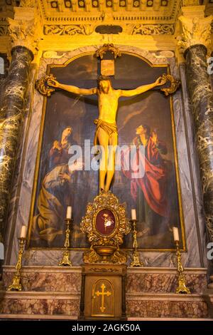 Chapelle de la Crucifixion in Sainte-Reparate's Cathedral Nizza Frankreich Stockfoto