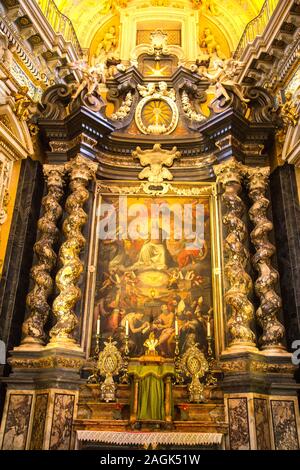 Chapelle du Saint-Sacrament in Cathedrale Sainte-Reparate in Nizza Frankreich Stockfoto