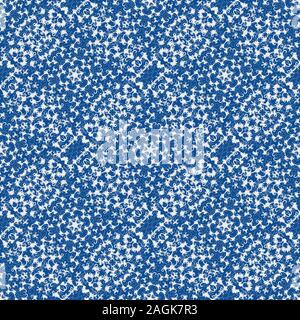 Dekorative nahtlose Vektor Muster mit organischen Blau und Weiß ornament Stock Vektor