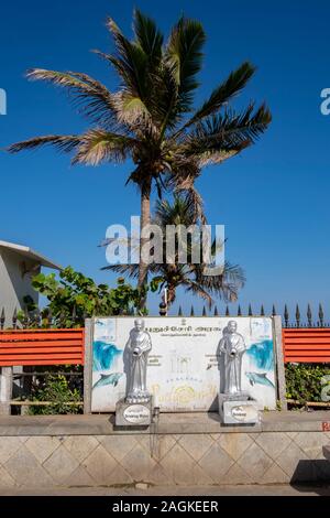 Öffentliche Trinkbrunnen in Puducherry, Tamil Nadu, Indien Stockfoto