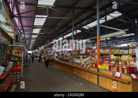 Zentralmarkt Kaliningrad, zentralny Rynok, ehemals Quartier des Königsberger Kürrassierregiments, Kaliningrad, ehemaliges Königsberg, Oblast Kalinin Stockfoto