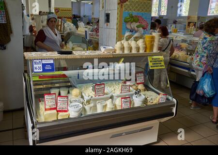 Zentralmarkt Kaliningrad, zentralny Rynok, ehemals Quartier des Königsberger Kürrassierregiments, Kaliningrad, ehemaliges Königsberg, Oblast Kalinin Stockfoto