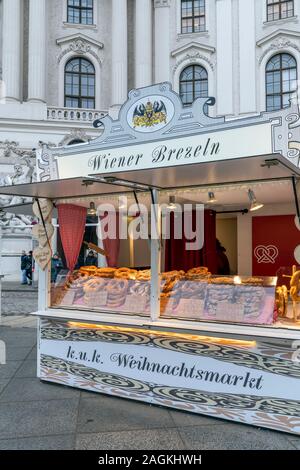 Hofburg Weihnachtsmarkt, Wien, Österreich Stockfoto