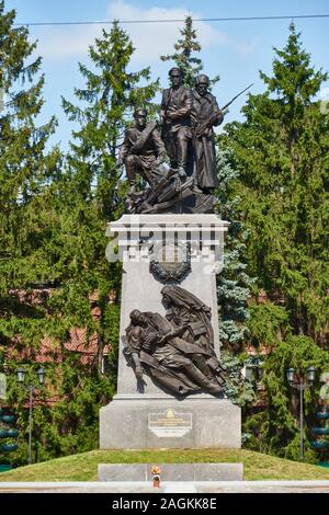 Denkmal für die russischen Soldaten im Ersten Weltkrieg, die Denkmal für die Helden im Ersten Weltkrieg, von Salavat Schtscherbakov, Kaliningrad Stockfoto