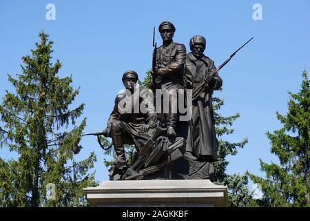 Denkmal für die russischen Soldaten im Ersten Weltkrieg, die Denkmal für die Helden im Ersten Weltkrieg, von Salavat Schtscherbakov, Kaliningrad Stockfoto