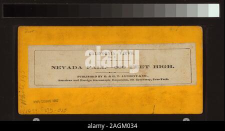 Nevada Fall, 600 Fuß hoch, E. and H. T. Anthony & Co.; Nevada Fall, 600 Meter hoch. Stockfoto