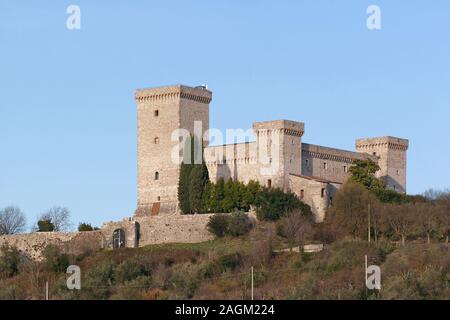 Die Festung Albornoz in Narni, Provinz Terni, Umbrien, Italien Stockfoto