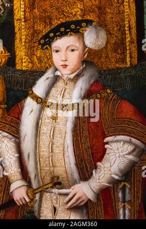 England, Porträt von König Edward VI (1537-53) Sohn von Heinrich VIII. und Jane Seymore Stockfoto