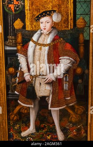 England, Porträt von König Edward VI (1537-53) Sohn von Heinrich VIII. und Jane Seymore Stockfoto