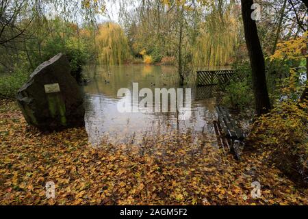 Herbst Blick über New Park, Melton Mowbray, Leicestershire, England; Großbritannien; UK Stockfoto