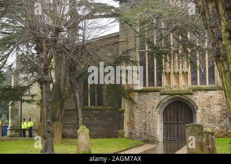 Holy Trinity Church in Stratford-upon-Avon, wo ein Gedenkgottesdienst für die London Bridge terror Angriff Opfer Saskia Jones ist wegen statt. Stockfoto