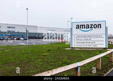 Der neue Amazon Fulfillment Center auf Symmetrie Park in Darlington, England, UK. Mitteilung 19/12/19. Stockfoto