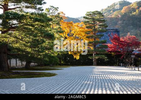 KYOTO, JAPAN-22 nd November 2019: Tenryū-ji ist der Kopf, der Tempel des Tenryū-ji der Rinzai Sekte des Zen Buddhismus Stockfoto