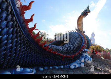 Tempel von Isaan. Eine Auswahl von Bildern aus mehreren Provinzen im Nordosten Thailands. Stockfoto