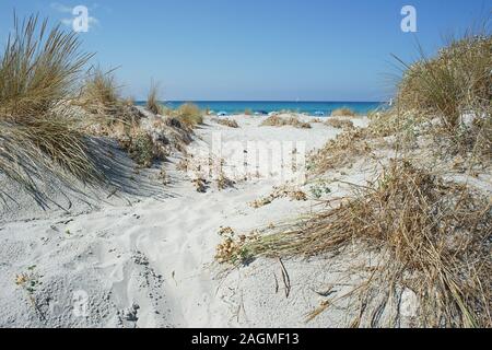 Is Arenas biancas, porto pino, sardinien, italien Stockfoto