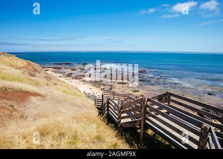 Shelley Beach auf Philip Island in Australien Stockfoto