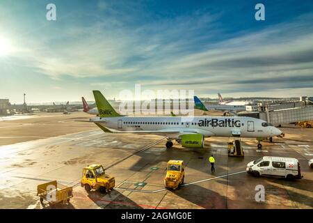 Der internationale Flughafen Schwechat, Wien, Österreich Stockfoto