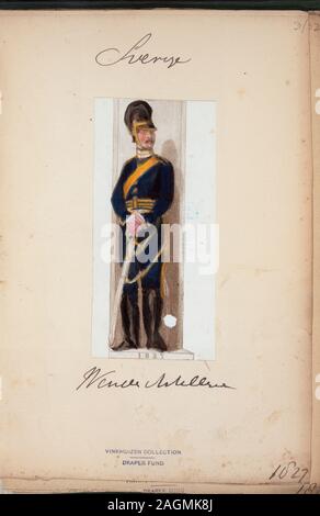 Norwegen und Schweden Soldat, 1825-27; Norwegen und Schweden Soldat, 1825-27. Stockfoto