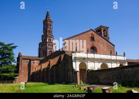 Mailand, Italien, Chiaravalle, 01. Juni 2019: Die Abtei von Chiaravalle Stockfoto