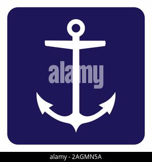 Anker Symbol Abbildung Stock Vektor