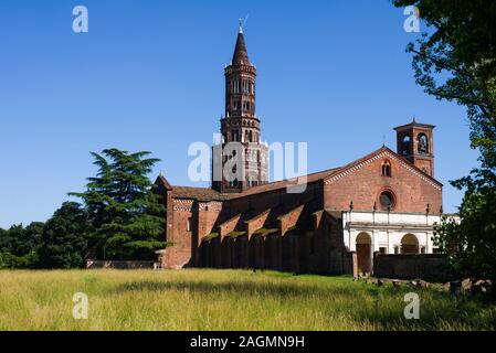 Mailand, Italien, Chiaravalle, 01. Juni 2019: Die Abtei von Chiaravalle Stockfoto