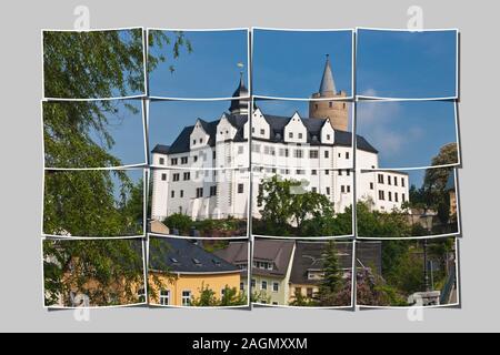 Wildeck Castle ist ein ehemaliges Jagdschloss in Zschopau, Erzgebirgskreis, Sachsen, Deutschland, Europa Stockfoto