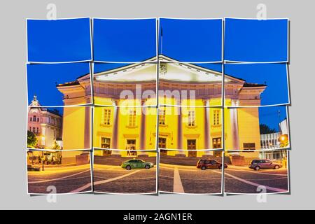 Das Rathaus von Vilnius ist in der Altstadt von Vilnius, Litauen, Baltikum, Europa Stockfoto