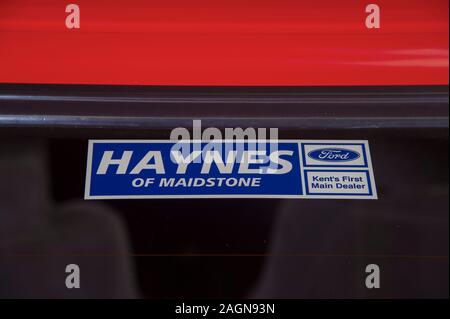 1983 Mark 3 Ford Escort RS1600i Fahrzeug mit Heißluke im Retro-Design Stockfoto