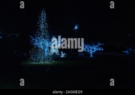 Weihnachtsbeleuchtung im Detroit Zoo 11/24/2017 Stockfoto