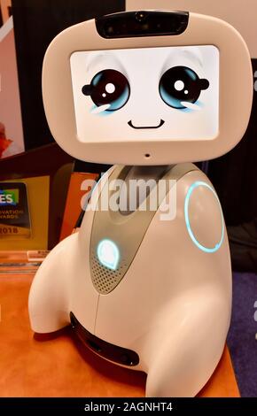 Buddy Personal Assistant Roboter von Blue Frog Robotics präsentiert auf der CES vorgestellt Event auf der CES, Consumer Electronics Show, Las Vegas, Nevada, USA Stockfoto