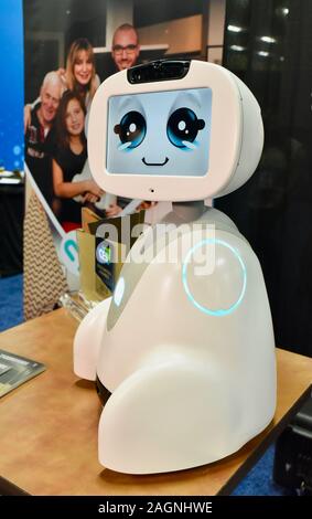 Buddy Personal Assistant Roboter von Blue Frog Robotics präsentiert auf der CES vorgestellt Event auf der CES, Consumer Electronics Show, Las Vegas, Nevada, USA Stockfoto