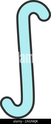 Unbestimmte integral Symbol Farbe Symbol. Isolierte Vector Illustration Stock Vektor