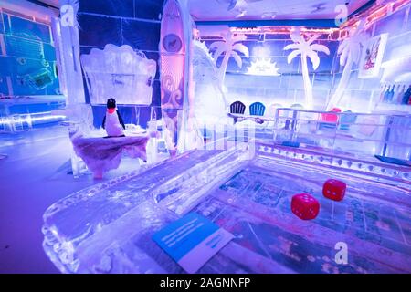 Minus5 Eisbar im The Shoppes at Mandalay Place, Las Vegas, NV, USA Stockfoto