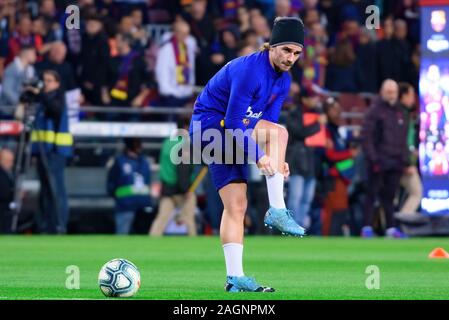 BARCELONA-DEZ 18: Griezmann spielt in der Liga Match zwischen dem FC Barcelona und Real Madrid im Camp Nou Stadion am Dezember 18, 2019 in Barcelon Stockfoto