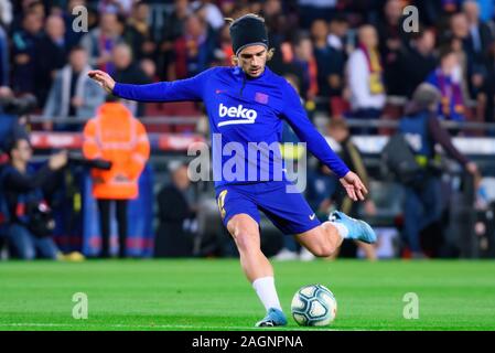 BARCELONA-DEZ 18: Griezmann spielt in der Liga Match zwischen dem FC Barcelona und Real Madrid im Camp Nou Stadion am Dezember 18, 2019 in Barcelon Stockfoto