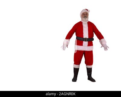 3D-Render von Santa Claus Stockfoto