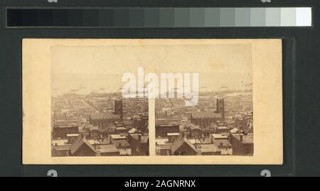 Panoramablick auf San Francisco, Nr. 6 aus der Ecke von Sacramento und Taylor Sts Panoramablick auf San Francisco, Nr. 6. Von der Ecke von Sacramento und Taylor Sts genommen.; Panoramablick auf San Francisco, Nr. 6. Von der Ecke von Sacramento und Taylor Sts genommen. Stockfoto