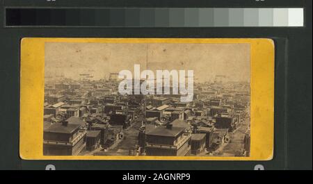 Panoramablick auf San Francisco, Nr. 5 aus der Ecke von Sacramento und Taylor Sts Panoramablick auf San Francisco, Nr. 5. Von der Ecke von Sacramento und Taylor Sts genommen.; Panoramablick auf San Francisco, Nr. 5. Von der Ecke von Sacramento und Taylor Sts genommen. Stockfoto