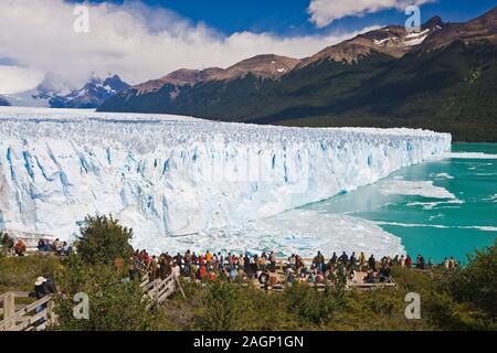 Der Perito Moreno Gletscher, Nationalpark Los Glaciares, Patagonien, Argentinien Stockfoto