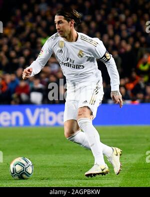 BARCELONA, 18-12-2019. LaLiga 2019 / 2020 Datum 10. Barcelona-Real Madrid. Sergio Ramos von Real Madrid Credit: Pro Schüsse/Alamy leben Nachrichten Stockfoto