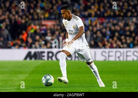 BARCELONA, 18-12-2019. LaLiga 2019 / 2020 Datum 10. Barcelona-Real Madrid. Rodrygo geht von Real Madrid Credit: Pro Schüsse/Alamy leben Nachrichten Stockfoto