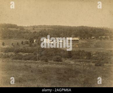 Antike c 1890 Foto, "farm County im Bundesstaat New York." Quelle: original Foto Stockfoto